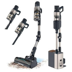 Cecotec - Aspirateur balai sans fil Conga Rockstar 5500 Hurricane Station Flex, max 220 aw, 700 w, Base de Autovidage, jusqu'à 90min de Autonomie,