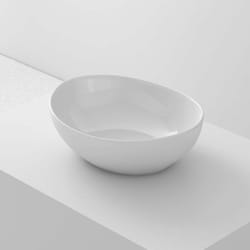 Poalgi - Lavabo à poser barco céramique 41x15,5x34 cm blanc