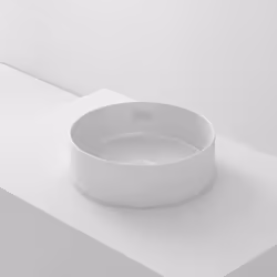 Lavabo à poser rond CILIN Nos lavabos sont fabriqués en céramique de haute qualité, matériau obtenu par la combinaison de mat ...