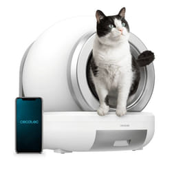 Cecotec Pumba 7000 CleanKitty Compact Connected Chat Robot litière Blanc