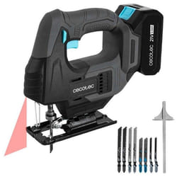 Cecotec Scie Sauteuse à Batterie MultiCut 500 Vision Liberty. Scie Sauteuse Sans Fil avec Batterie NEX21 V 2 Ah de 21V 0-2400rpm