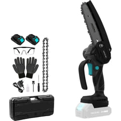 Cecotec - Scie d'élagage 6' alimentée par batterie 21V MontanaForce 6000 Hand. 700W, vitesse 24500rpm, graisseur à bouton poussoir, 2 batteries Nexus