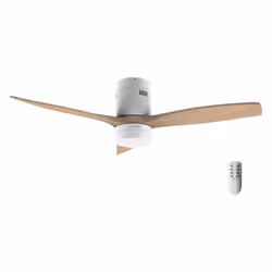 Cecotec Ventilateur de plafond classique Energysilence Aero 5600 avec lumière. 40W, Moteur DC, Diamètre 132 cm, Lampe LED 18W ...