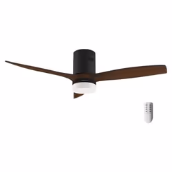 Cecotec Ventilateur de plafond Energysilence Aero 5600 Classic noir. 40W, moteur DC, diamètre 132Cm, 3 pales, lampe LED 18W