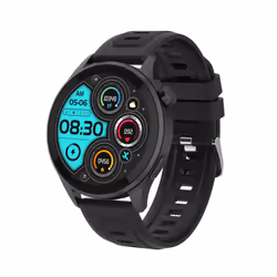 DCU Advance Tecnologic 34157085 smartwatche et montre de sport 3,66 cm (1.44") AMOLED 46 mm Numérique 466 x 466 pixels Écran tactile Noir GPS (satellite)