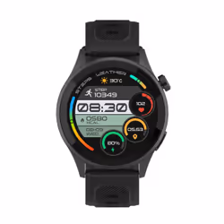 DCU Advance Tecnologic 34157085 smartwatche et montre de sport 3,66 cm (1.44") AMOLED 46 mm Numérique 466 x 466 pixels Écran tactile Noir GPS (satellite)