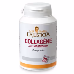 Ana María Lajusticia COLLAGÈNE ENRICHI EN MAGNÉSIUM 180 COMPRIMÉS, Pastilles, Collagène hydrolysé, Bouteille en plastique, 18 ...