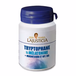Ana María Lajusticia Tryptophane enrichi en mélatonine + magnésium et vitamine B6 60 comprimés, Comprimé, L-Tryptophane, Vita ...