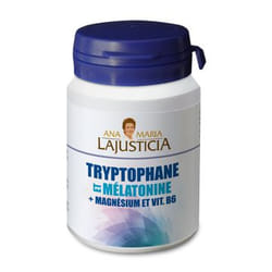 Ana María Lajusticia Tryptophane enrichi en mélatonine + magnésium et vitamine B6 60 comprimés