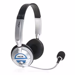 NGS MSX6 PRO, Avec fil, 20 - 25000 Hz, Appels/Musique, Écouteurs, Noir, Argent
