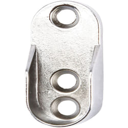 Protenrop - Pack 2 supports pour barre de penderie, en acier chromé 30 x15 cm