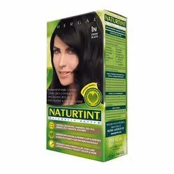 Naturtint Permanent 1N Ebony Black, Noir, 1N, Femmes, 170 ml, Tous types de cheveux, Boîte