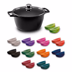 Castey F-IO28 casserole à sauce 7,5 L Rond Noir