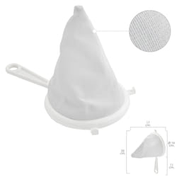 Flanelle Tissu Passoire Plastique Cadre Ø 16 cm. Avec 2 crochets