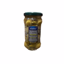 Olive verte farcie aux cornichons - diamir