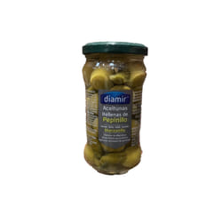 Olive verte farcie aux cornichons - diamir