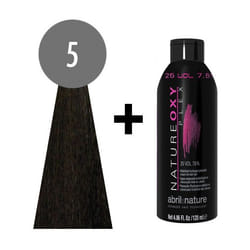 abril et nature Naturecolor Plex #5 120 ml de châtaignier léger froid + natureoxy plex 25 vol. 120ml.