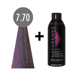 abril et nature Naturecolor Plex #7.70 120 ml. Intense Lilas Blonde + natureoxy plex 25 vol. 120ml.