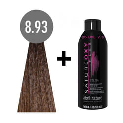 abril et nature Naturecolor Plex #8.93 120 ml. Blonde brun clair + natureoxy plex 25 vol. 120ml.