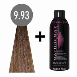 abril et nature Naturecolor Plex #9.93 120 ml. Extra Light Brown Blonde + natureoxy plex 25 vol. 120ml., Marron, Femmes, 120  ...