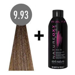 abril et nature Naturecolor Plex #9.93 120 ml. Extra Light Brown Blonde + natureoxy plex 25 vol. 120ml.