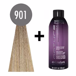 abril et nature Naturecolor Plex #901 120ml. Blanchiment des cendres + Nature Oxydant Special Blonde 120ml., Blonde, Femmes, ...