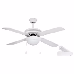 Orbegozo CP 25132 B, Ventilateur à lame domestique, Blanc, Plafond, 132 cm, Sans fil, Secteur