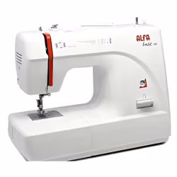 Alfa Basic 720, Rouge, Blanc, Machine à coudre automatique, coudre, Étape 4, 4 mm, 5 mm