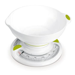 JATA 610N escabeaux de cuisine Blanc Comptoir Rond Balances de cuisine mécaniques