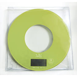 JATA 722P escabeaux de cuisine Vert, Transparent Carré Balance de ménage électronique