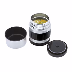 JATA MOD. 825 thermos 0,5 L Noir, Acier inoxydable