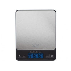 JATA Mod. 773 Noir, Argent Comptoir Rectangle Balance de ménage électronique