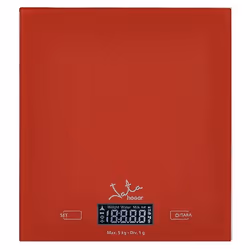 JATA Mod. 729R Rouge Comptoir Rectangle Balance de ménage électronique