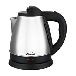 Comelec WK 7316 bouilloire 1,2 L 1200 W Noir, Acier inoxydable
