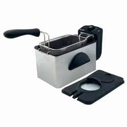 Comelec FR3082, Friteuse, 2 L, Unique, Noir, Acier inoxydable, Rotatif, Autonome