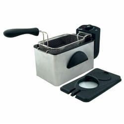 Comelec FR3082 Unique 2 L Autonome 2000 W Friteuse Noir, Acier inoxydable