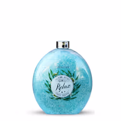 IDC Institute Relax, Sels de bain, Bleu, Eucalyptus, unisexe, Adultes, Bouteille