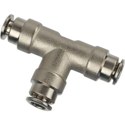 Superfog - SF1002-3 Tés automatiques à embouchures égales pour tuyau de brumisation de 1/4' de diamètre, 3 pièces