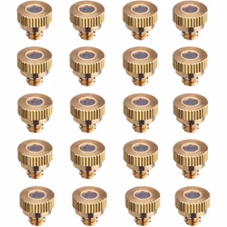 Pack de 20 buses en laiton pour systèmes de brumisation ; filetage compatible avec 99 % des systèmes ; orifice de 0,3 mm. Cha ...