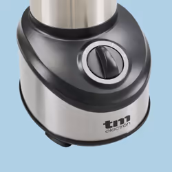 TM Electron TMPBA012 1,5 L Mélangeur de table 500 W Noir, Acier inoxydable, Transparent