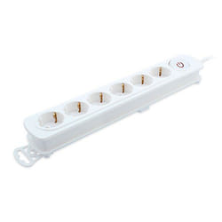 TM Electron Multiprise 6 Prises avec Interrupteur 3680 W
