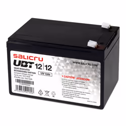 Salicru UBT 12/12, Sealed Lead Acid (VRLA), 12 V, 1 pièce(s), Noir, 12 Ah, 5 année(s)