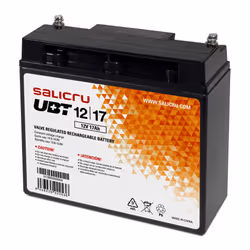 Salicru UBT 12/17, Sealed Lead Acid (VRLA), 12 V, 1 pièce(s), Noir, 17 Ah, 5 année(s)