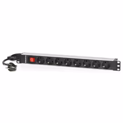 Salicru SPS 8F PDU SCH/SCH, Bloc d'alimentation, Noir, Aluminium, 1U, 1,5 m, -15 - 60 °C