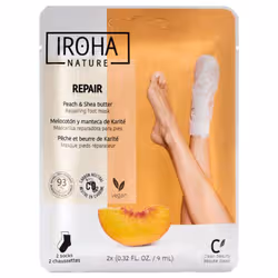 Iroha Nature Réparatrices Chaussettes Masque - Pêche 2 x 9 ml