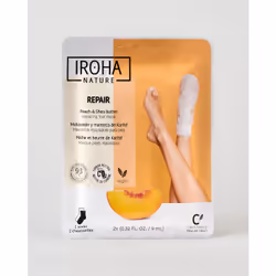 Iroha Nature Réparatrices Chaussettes Masque - Pêche 2 x 9 ml