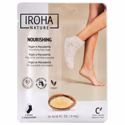 Iroha Nature Masque Pieds Nourrissant Argan et Macadamia 2 x 9 ml