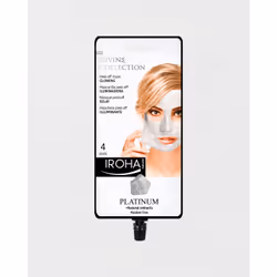 Iroha Nature ÉCLAT Masque Peel-Off - PLATINE 4 uses, Masque de nettoyage, Unisexe, Tous types de peau, Nettoyant, Exfoliation ...