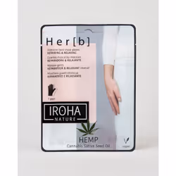 Iroha Nature Masque Gants Cannabis Réparateurs &amp; Relaxants 1 pair, Masque pour les mains, Unisexe, Hydratant, Nourrissant ...
