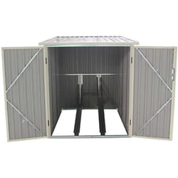 Abri de Jardin pour Vélo en Métal Gardiun Veloc I (X2) 2,81 m² 198x142x157 cm Extérieur Anthracite